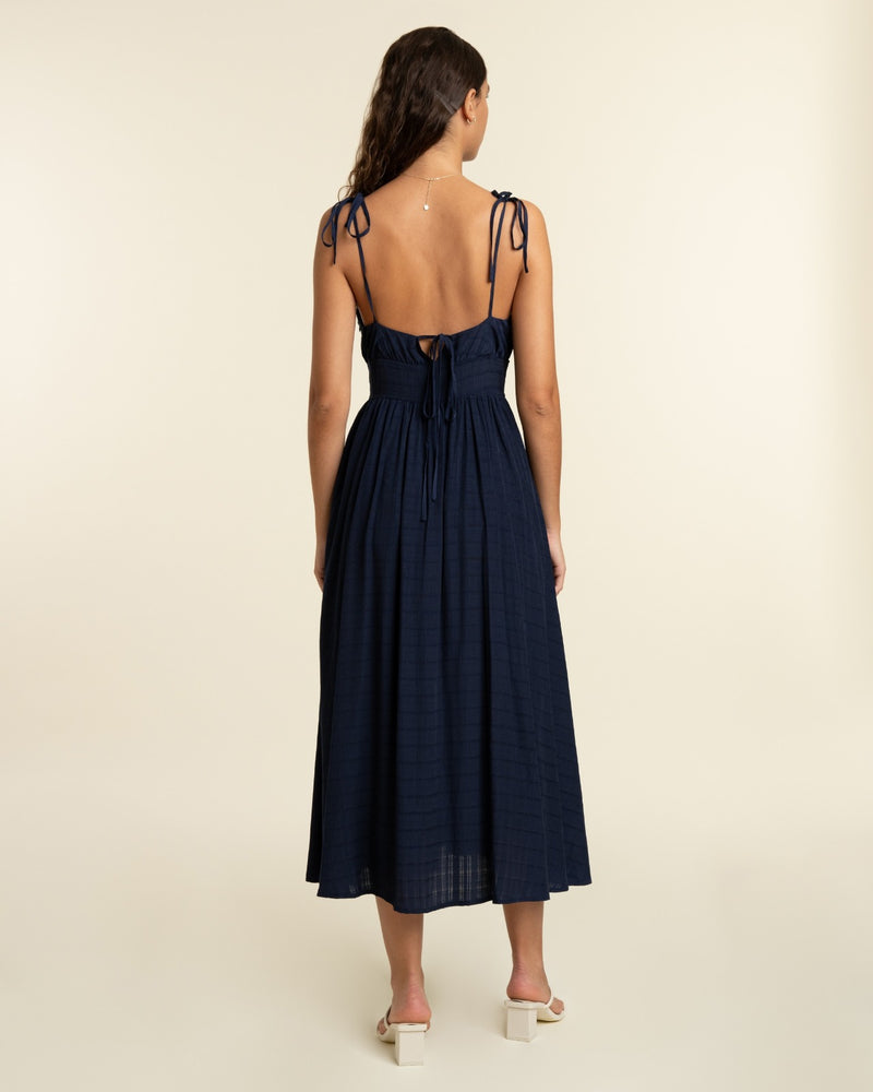 FRNCH - Arlette Navy Summer Dress