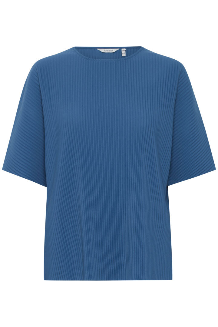 B.Young Blue Crinkled Tee
