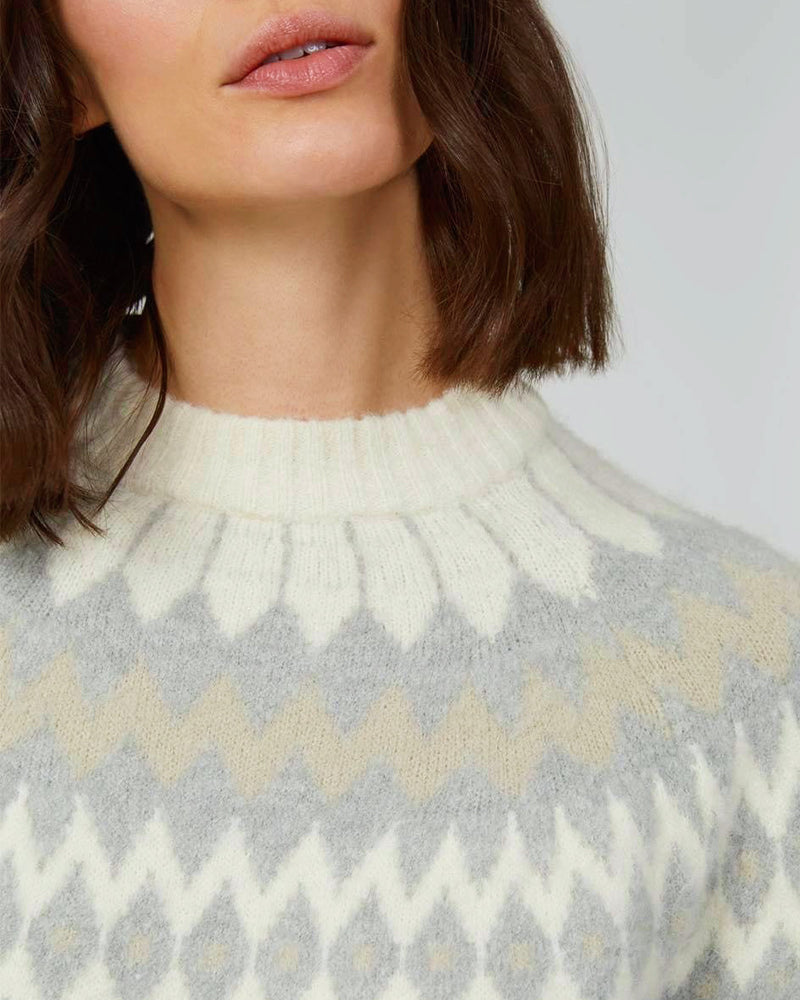 Great Plains - Grey Winter Pattern Knit