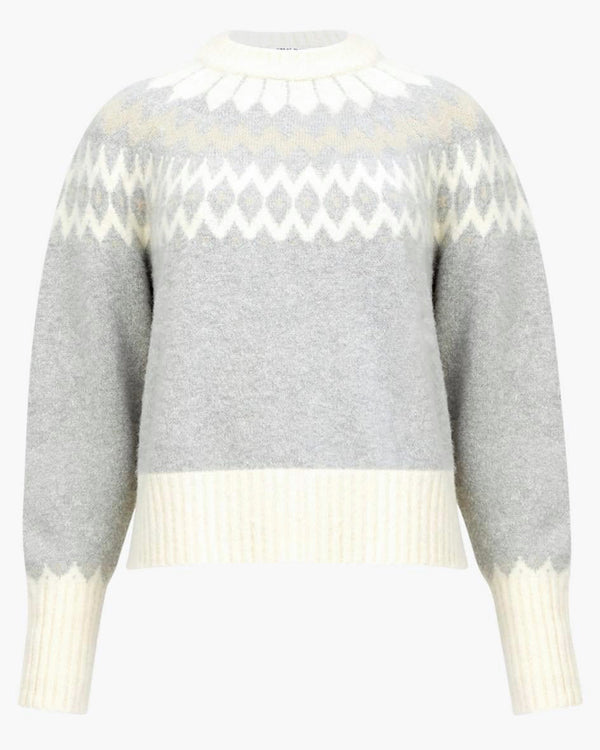 Great Plains - Grey Winter Pattern Knit