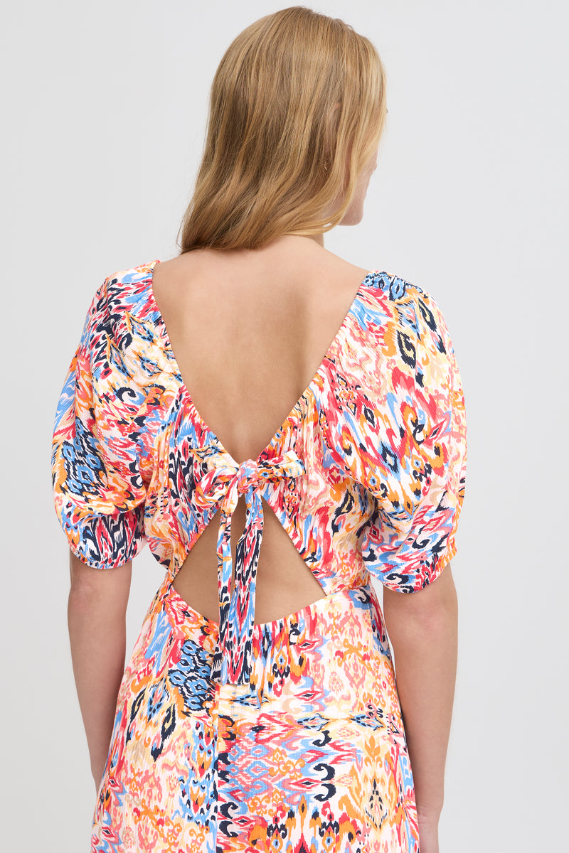 ICHI Marrakech Geranium Print Dress