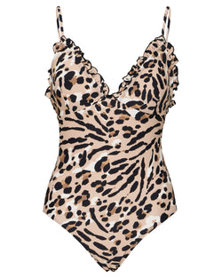ICHI Leopard Swimming Costume