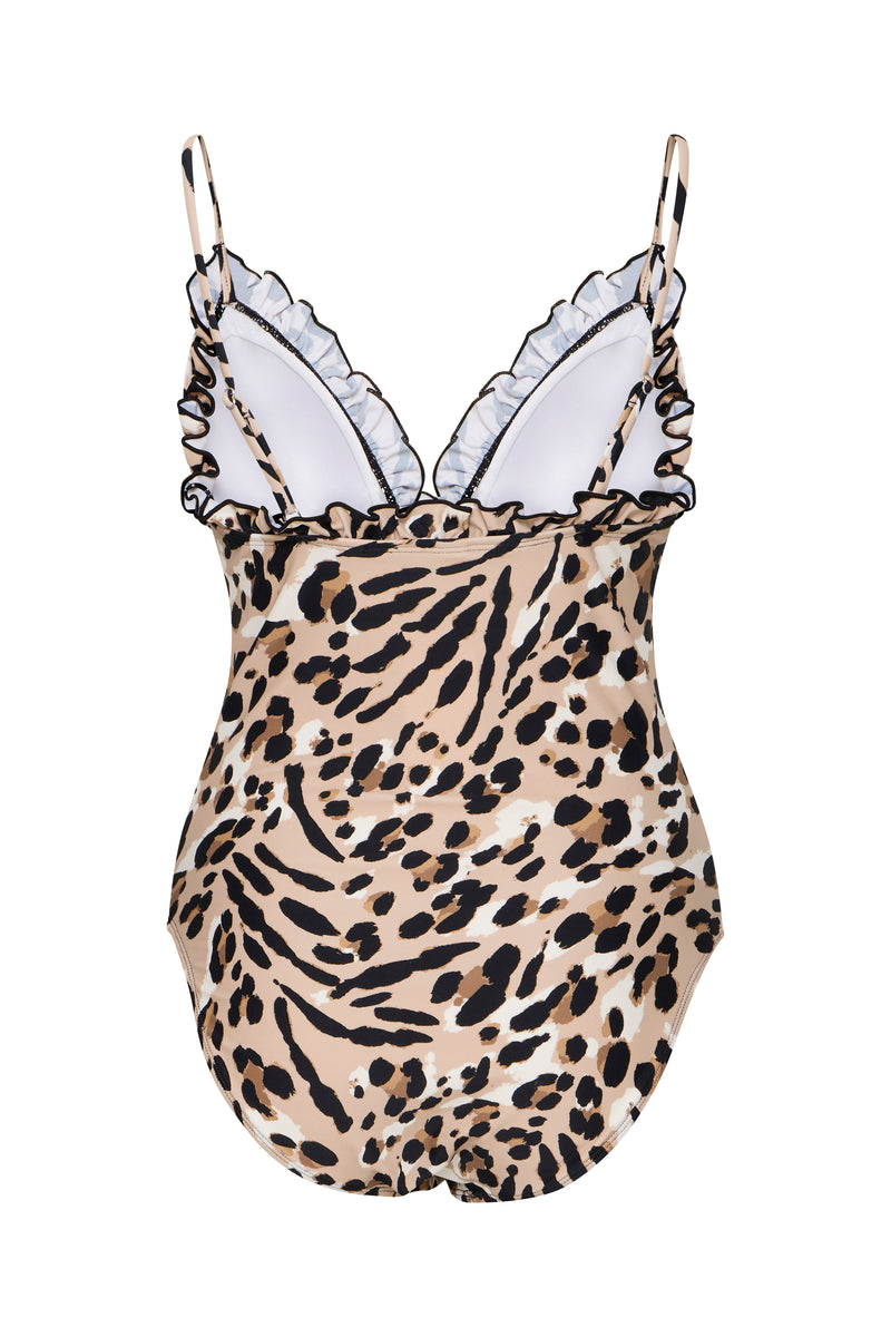 ICHI Leopard Swimming Costume