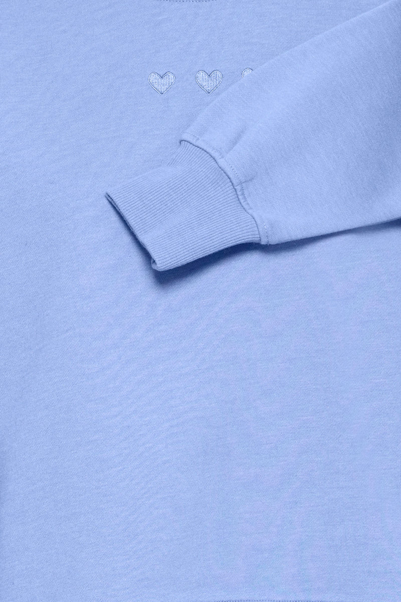 ICHI Blue Heart Sweatshirt