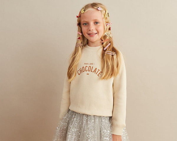 Mini Parade -  Vanilla Peace, Love & Chocolate Sweatshirt