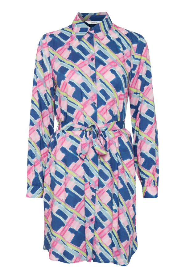 B.Young Josa Baby Pink Printed Dress