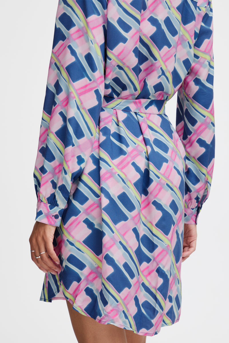 B.Young Josa Baby Pink Printed Dress