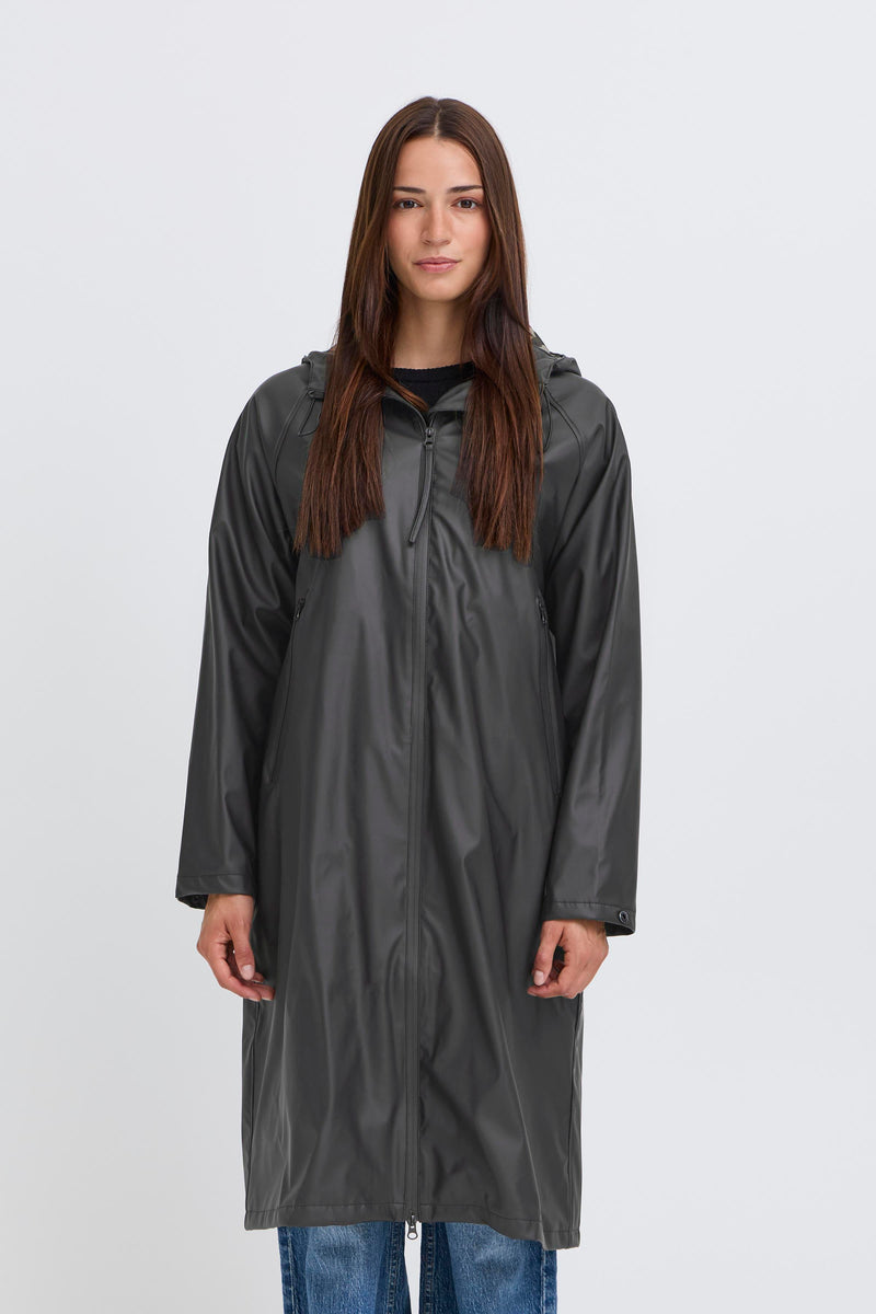 B.Young Avan Black Raincoat