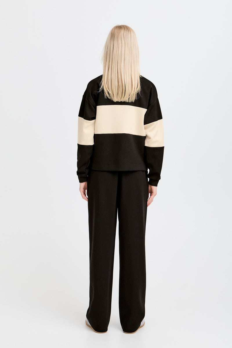 B.Young Lexi Black Contrast Polo