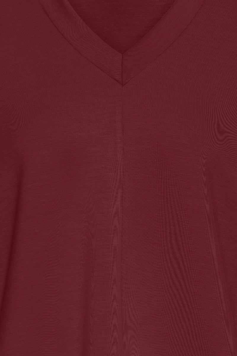 B.Young Pusti V Neck Cropped Sweatshirt