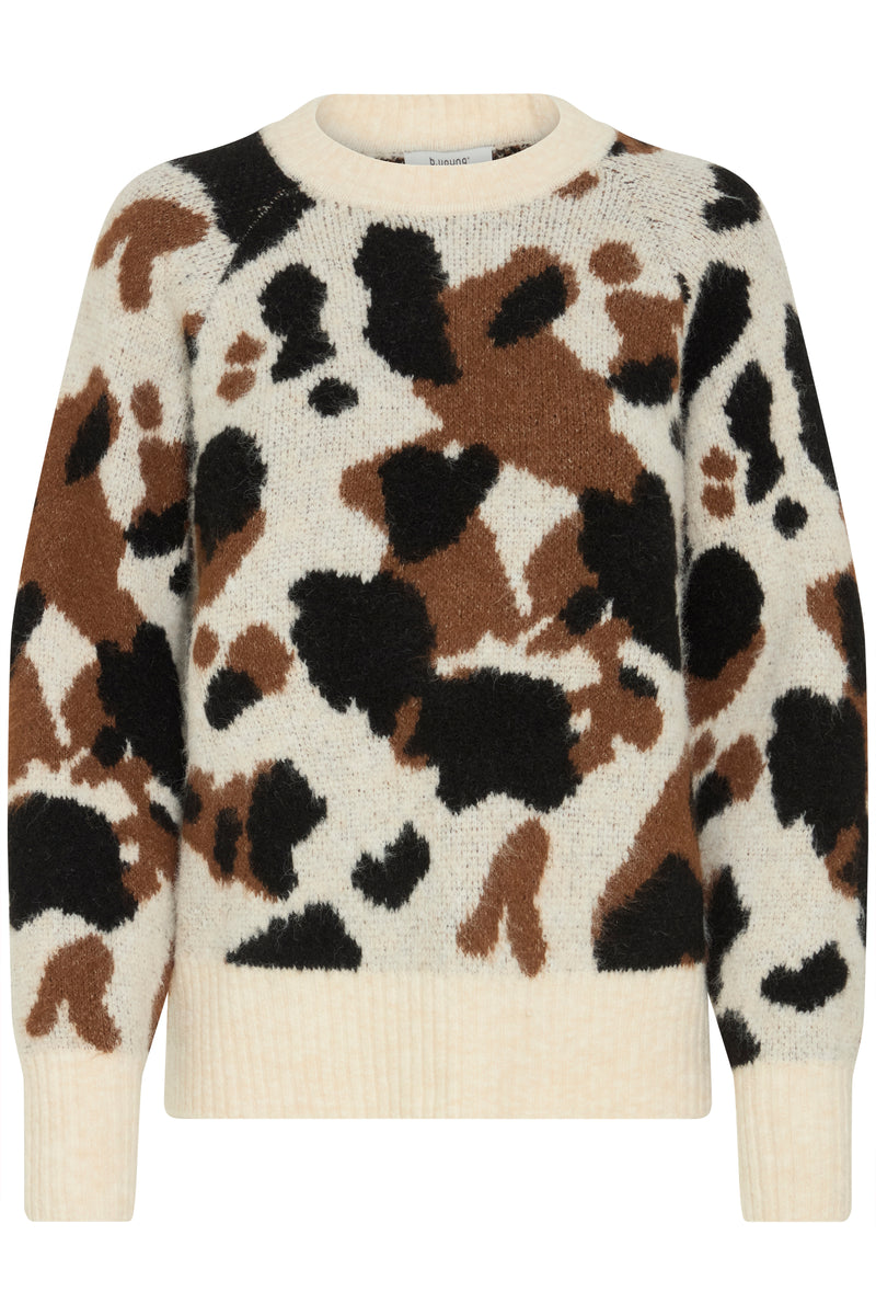 B.Young Cow Print Jumper