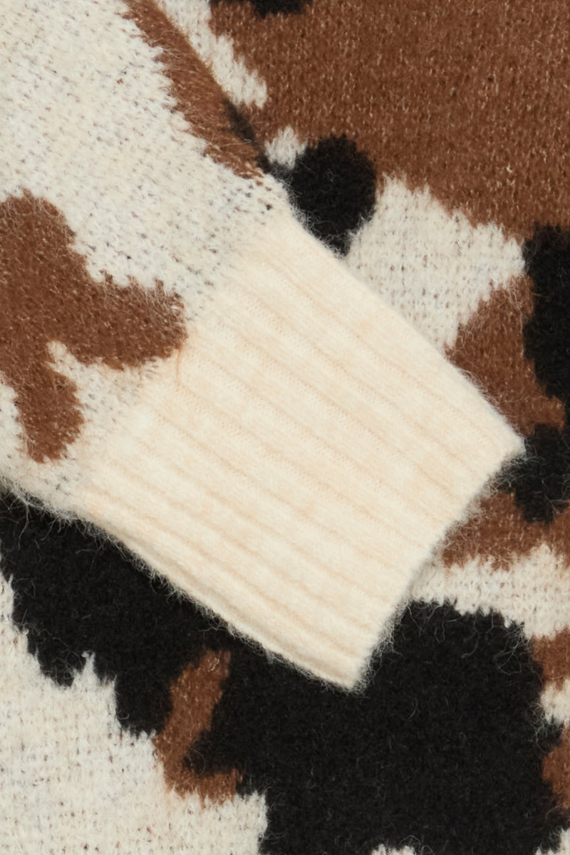 B.Young Cow Print Jumper