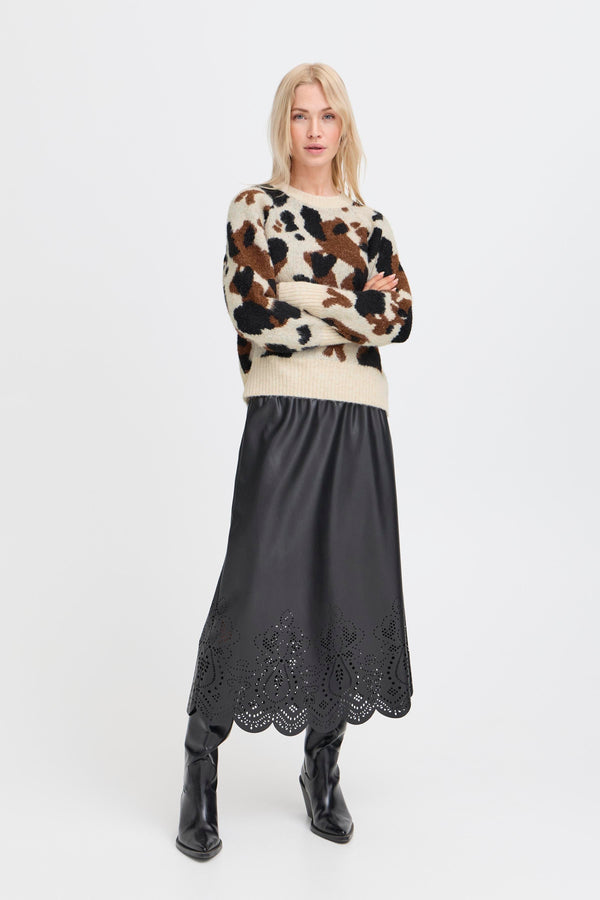 B.Young Cow Print Jumper