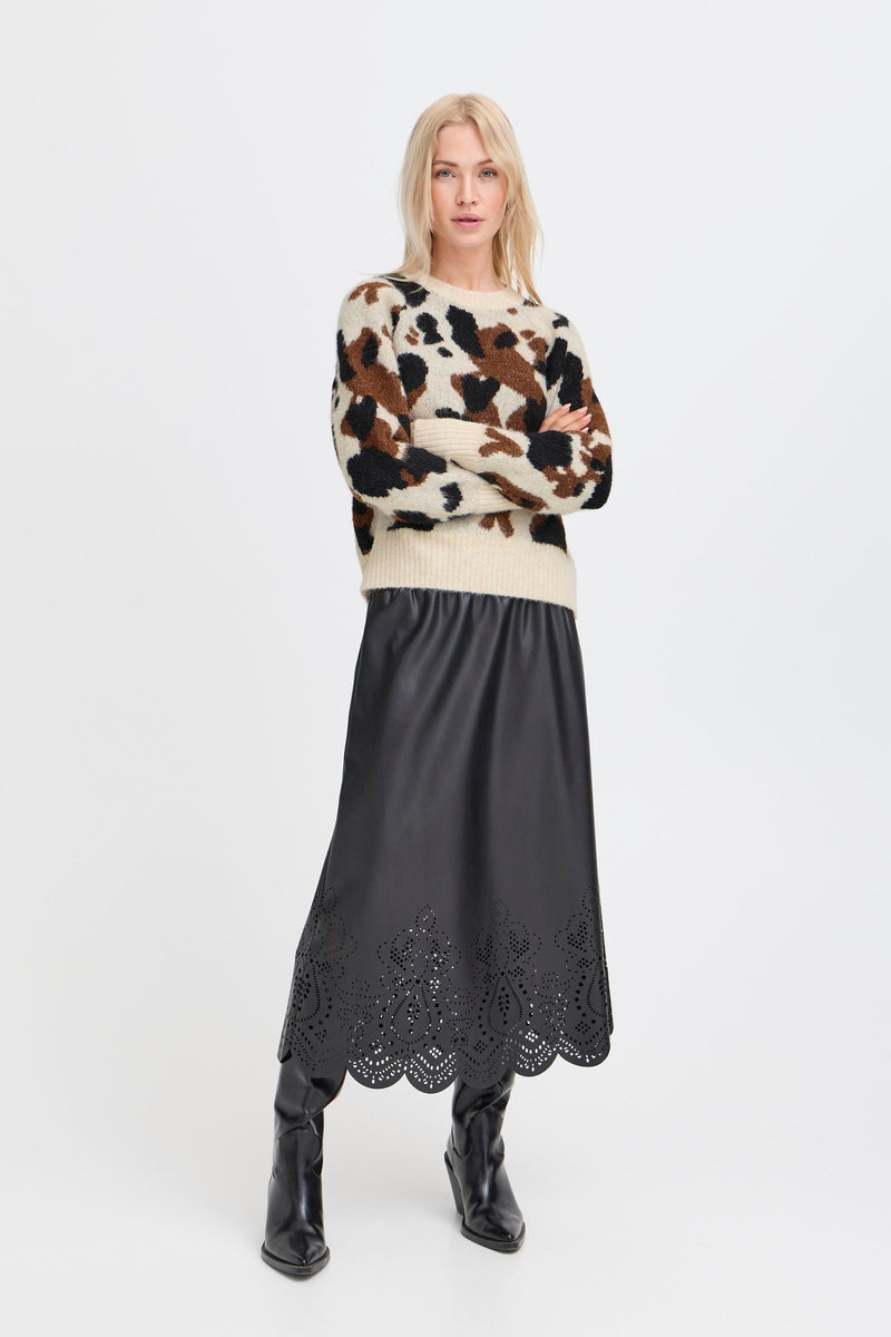 B.Young Cow Print Jumper