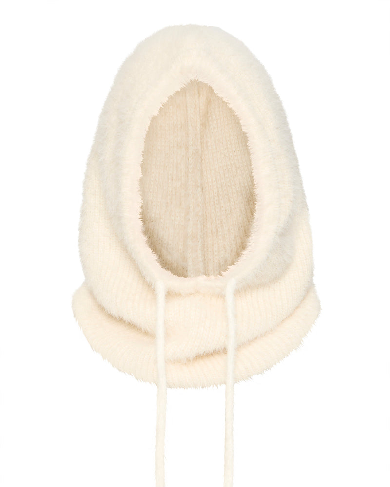 B.Young - Cream Knit Balaclava
