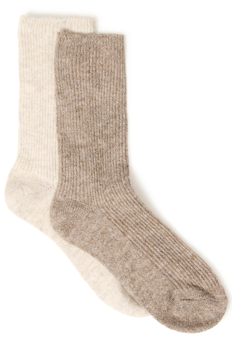 B.Young - Neutral Soft Duo Socks