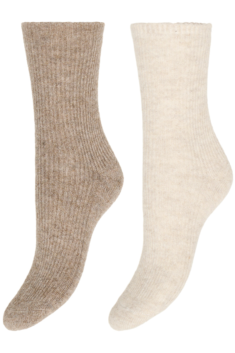 B.Young - Neutral Soft Duo Socks
