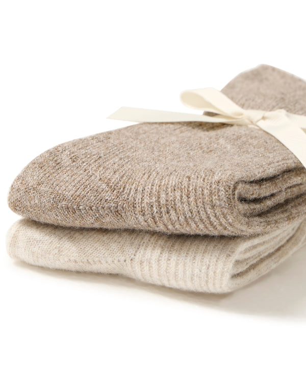 B.Young - Neutral Soft Duo Socks