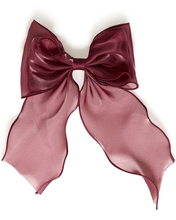 Burgundy Hair Bow