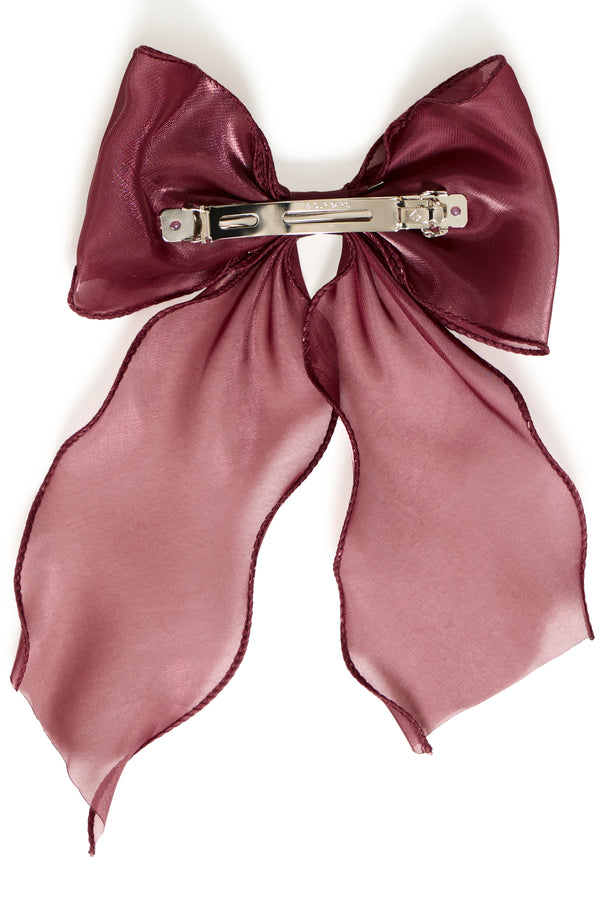 Burgundy Hair Bow