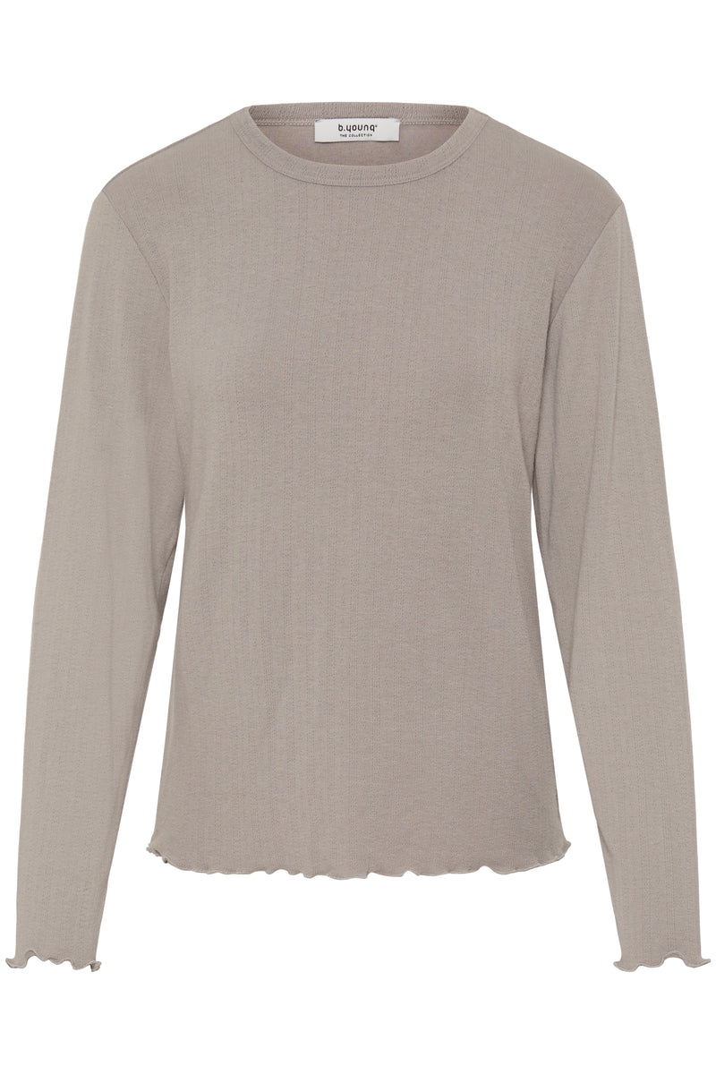 B.Young - Neutral Ribbed Pyjama Set