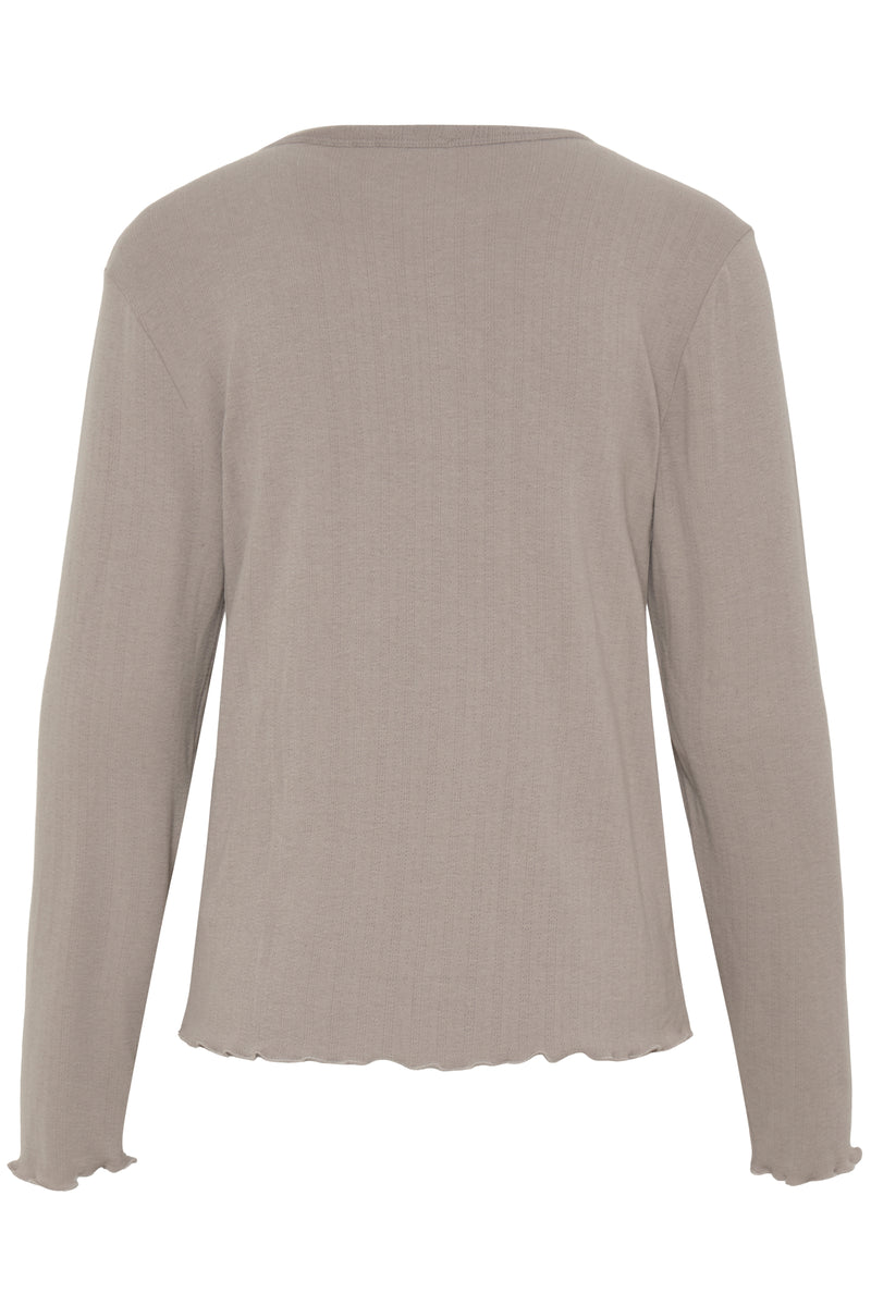 B.Young - Neutral Ribbed Pyjama Set