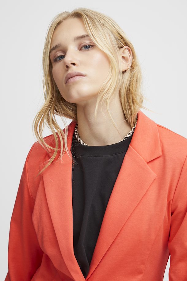 ICHI Kate Blazer - Hot Coral