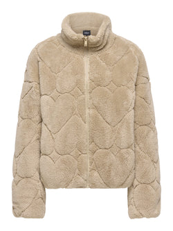 ONLY - Beige Heart Fleece