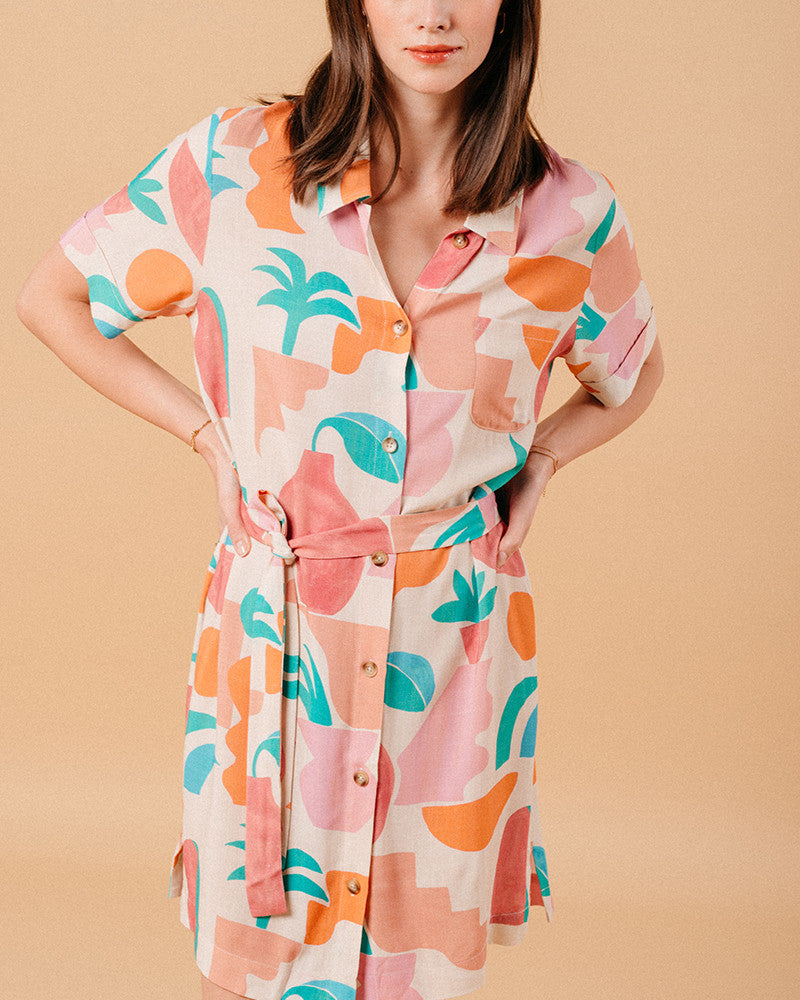 Grace & Mila Summer Abstract Kimono