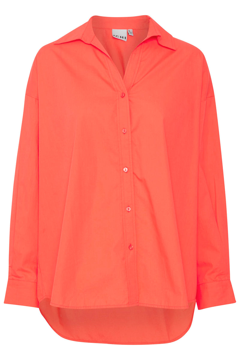 ICHI Hot Coral Stama Shirt