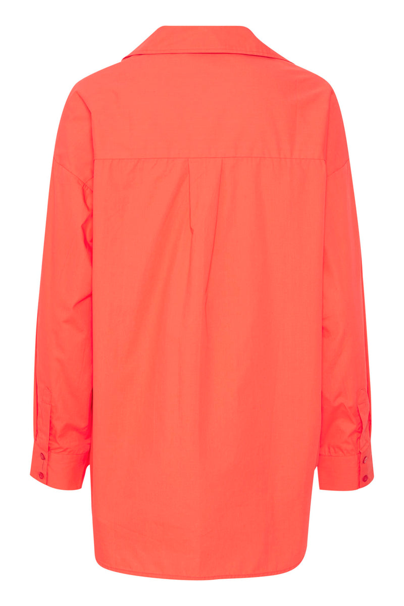 ICHI Hot Coral Stama Shirt