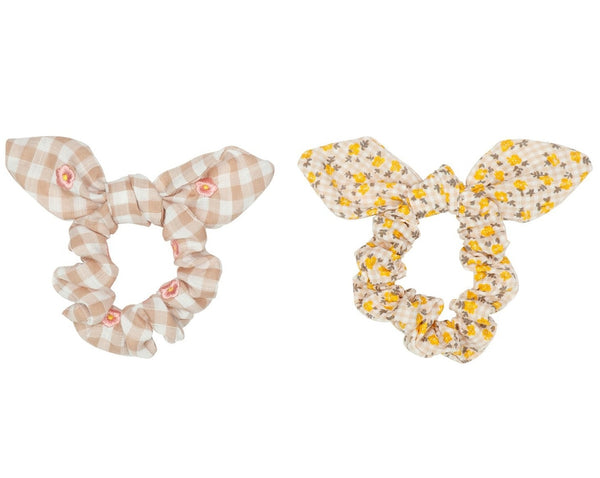 Mini Parade - Ditsy Bunny Ear Scrunchies