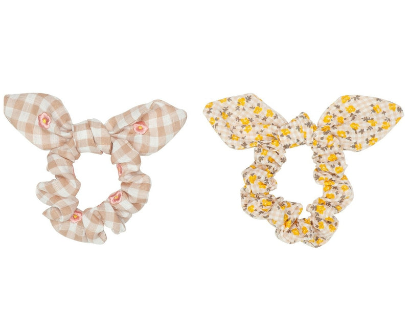 Mini Parade - Ditsy Bunny Ear Scrunchies