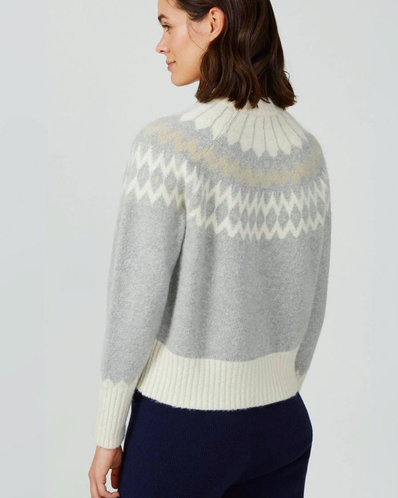 Great Plains - Grey Winter Pattern Knit