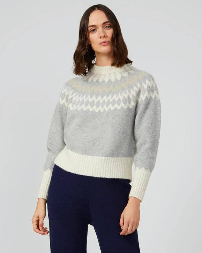 Great Plains - Grey Winter Pattern Knit