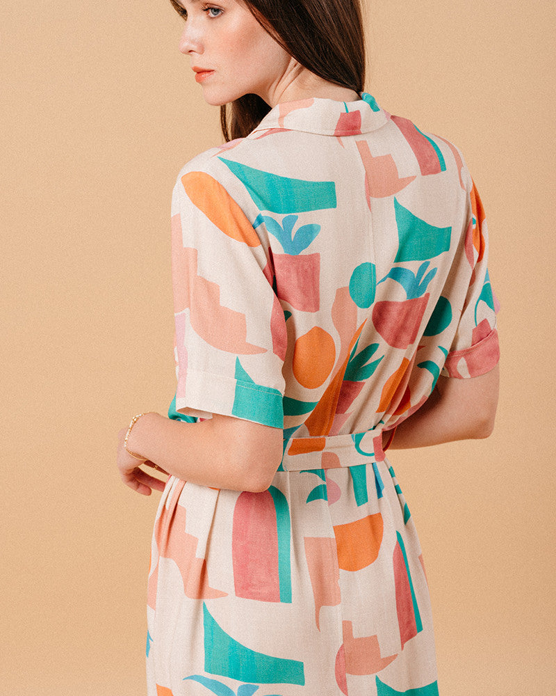 Grace & Mila Summer Abstract Kimono