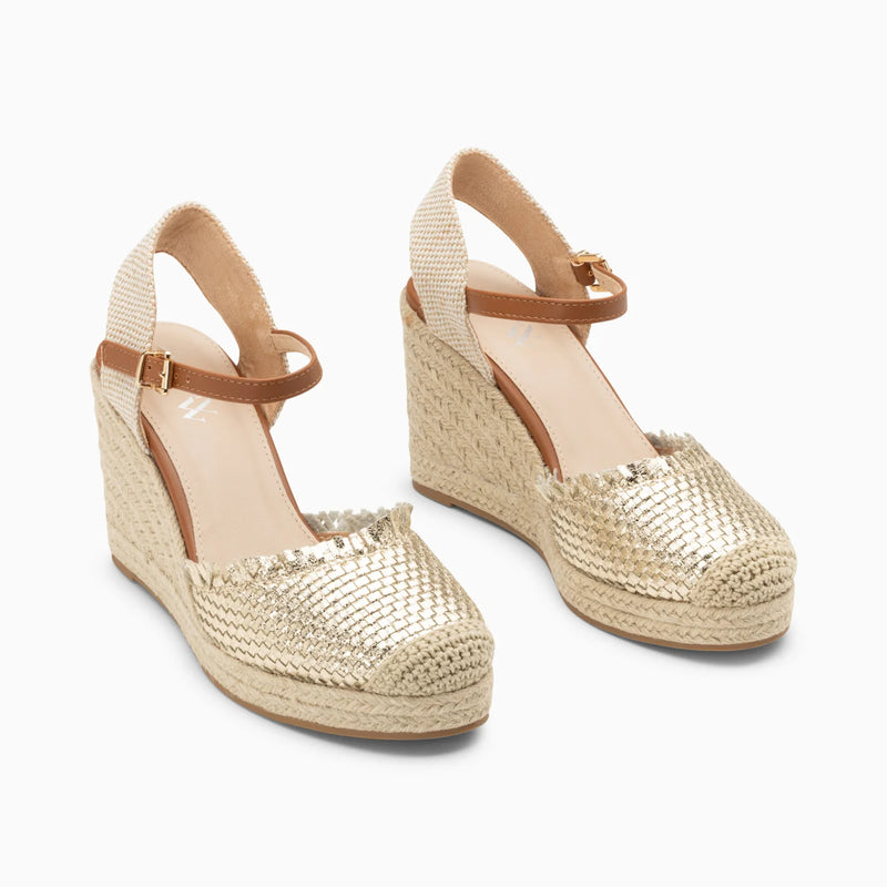 Vanessa Wu - Nadine Gold Wedges