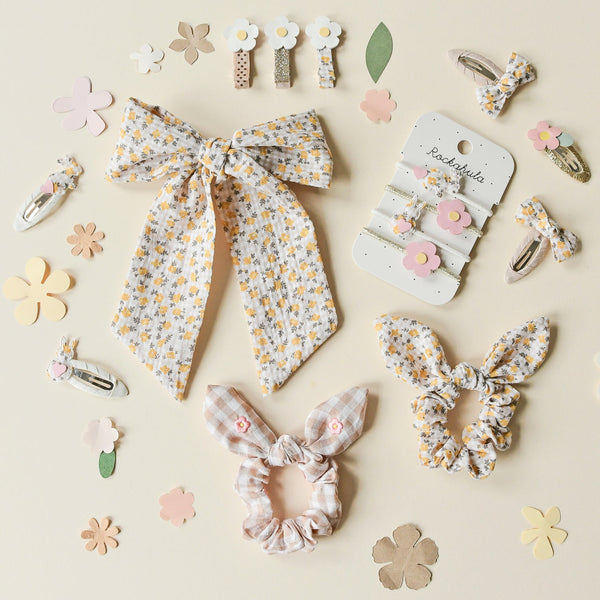 Mini Parade - Ditsy Bunny Ear Scrunchies