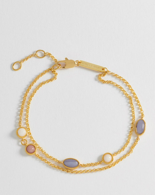 Estella Bartlett - Gemstone Double Stone Bracelet