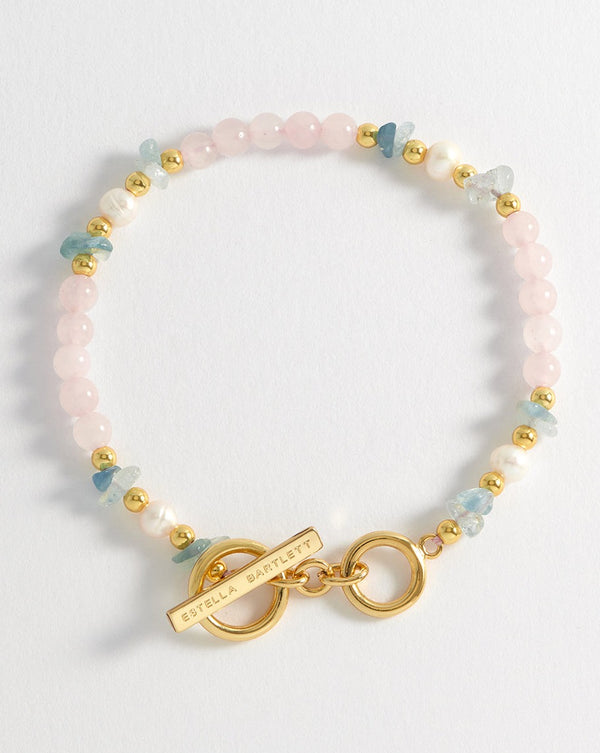 Estella Bartlett - Rose Quartz & Gemstone Bracelet