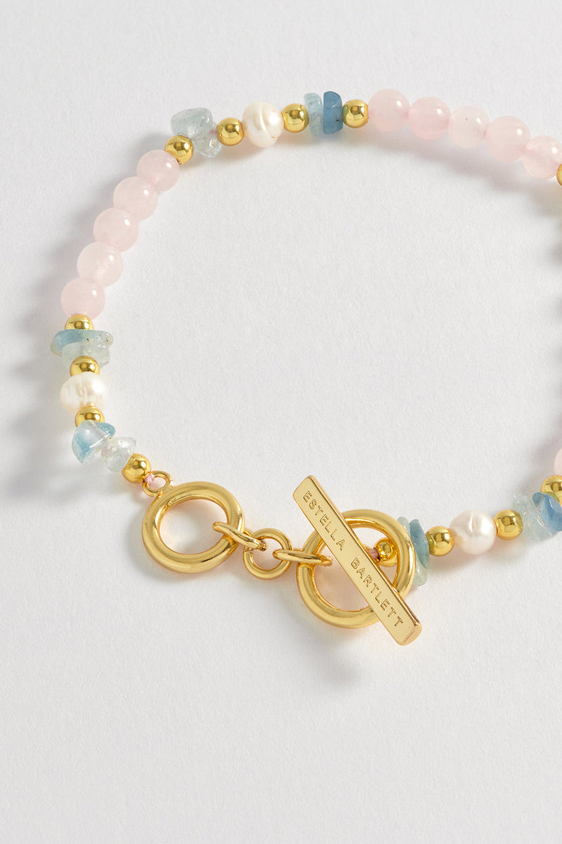 Estella Bartlett - Rose Quartz & Gemstone Bracelet