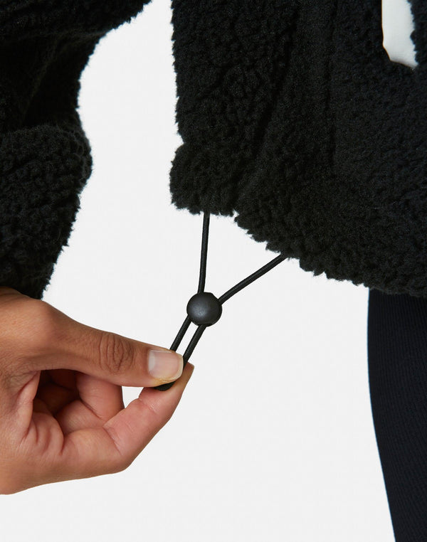 Gym & Coffee - Industry High Zip Fleece In Black