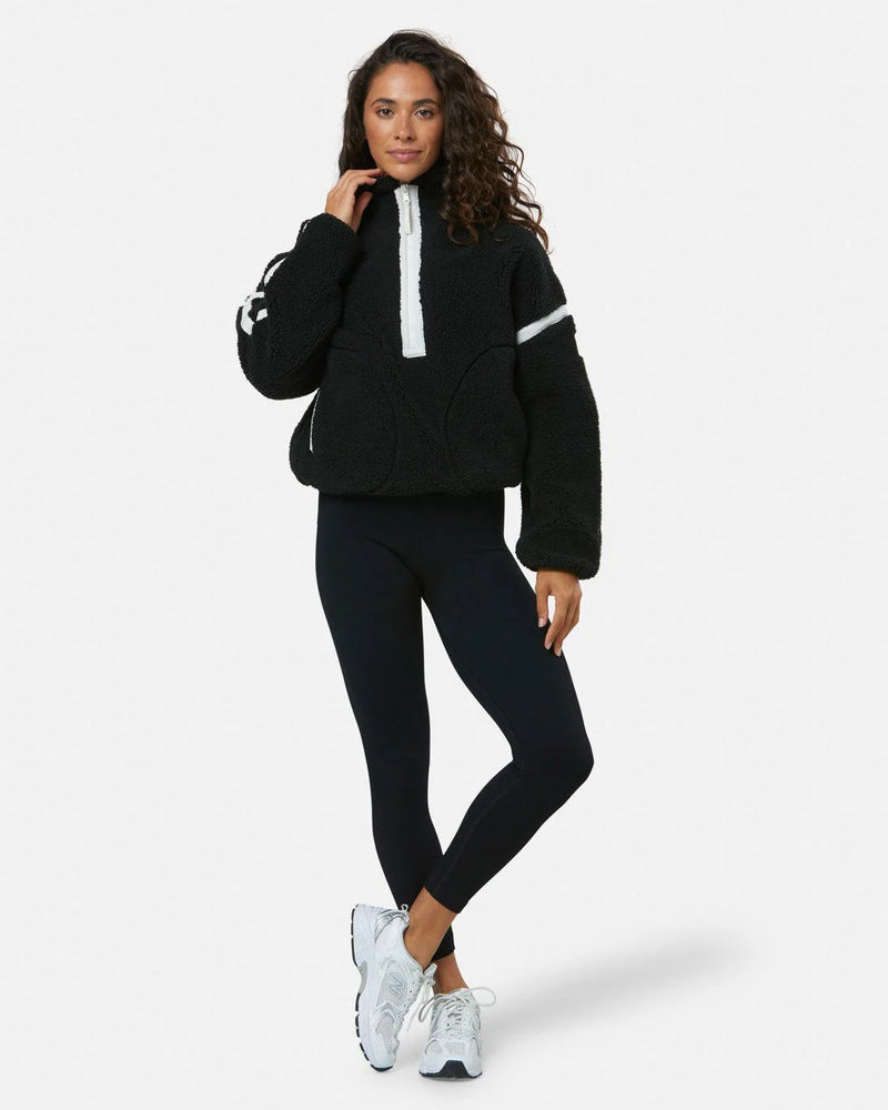 Gym & Coffee - Industry High Zip Fleece In Black