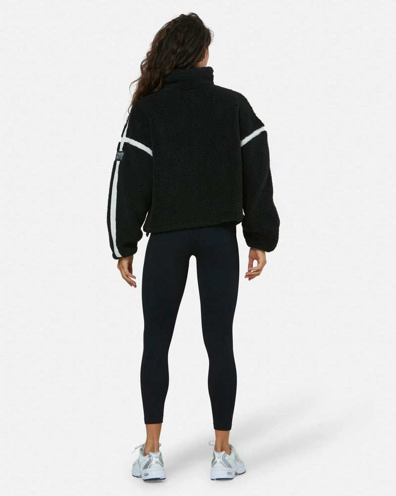 Gym & Coffee - Industry High Zip Fleece In Black