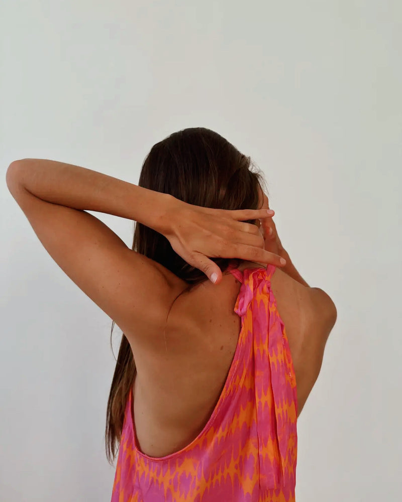 Iria Pink & Orange Dress