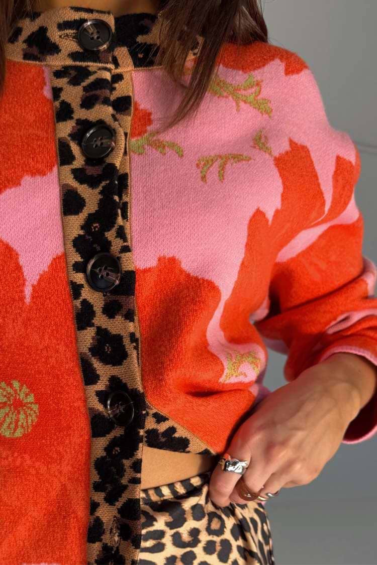 Never Fully Dressed - Pink Poppy Cardigan
