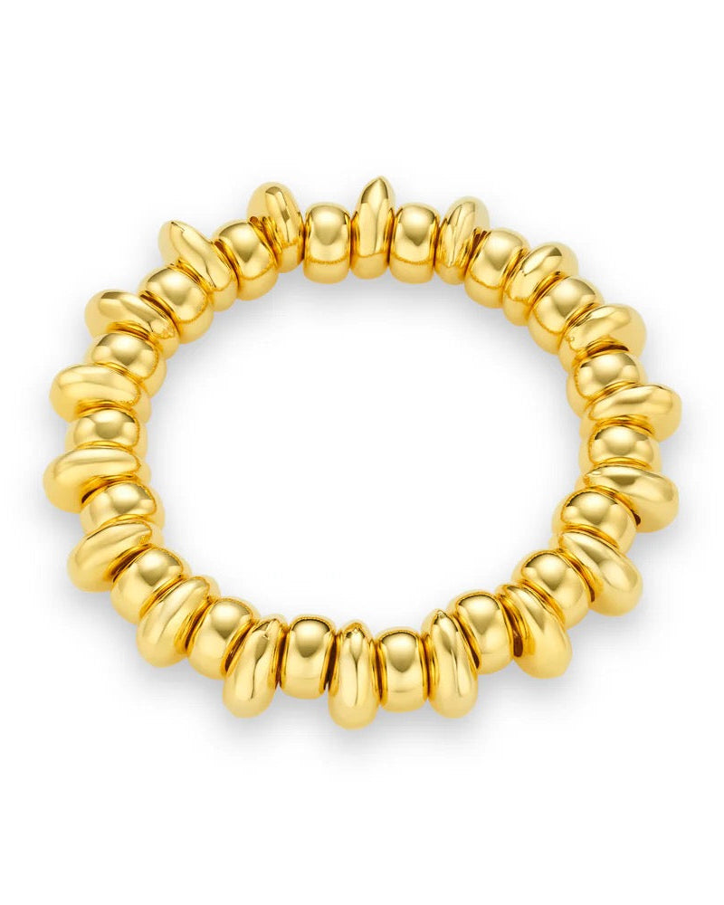 ORELIA - Polished Metal Nugget Bracelet