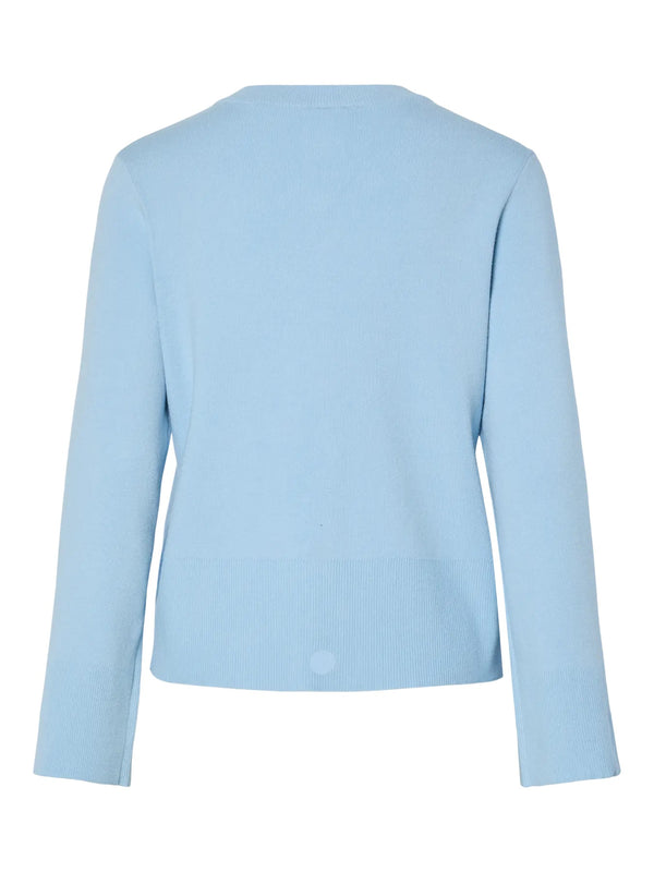 YAS - Baby Blue Knit Cardigan