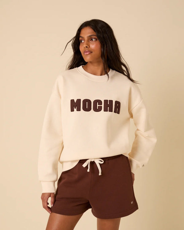 Nobody's Child - Cream Mocha Graphic Sweatshirt