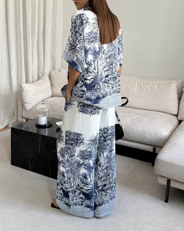 Stella Set - Indigo Blue Print